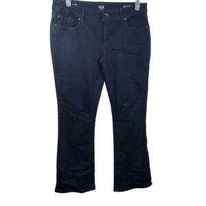 ana Petite Bootcut Jeans Dark Wash Denim Size 31/12P Low Rise Casual Everyday